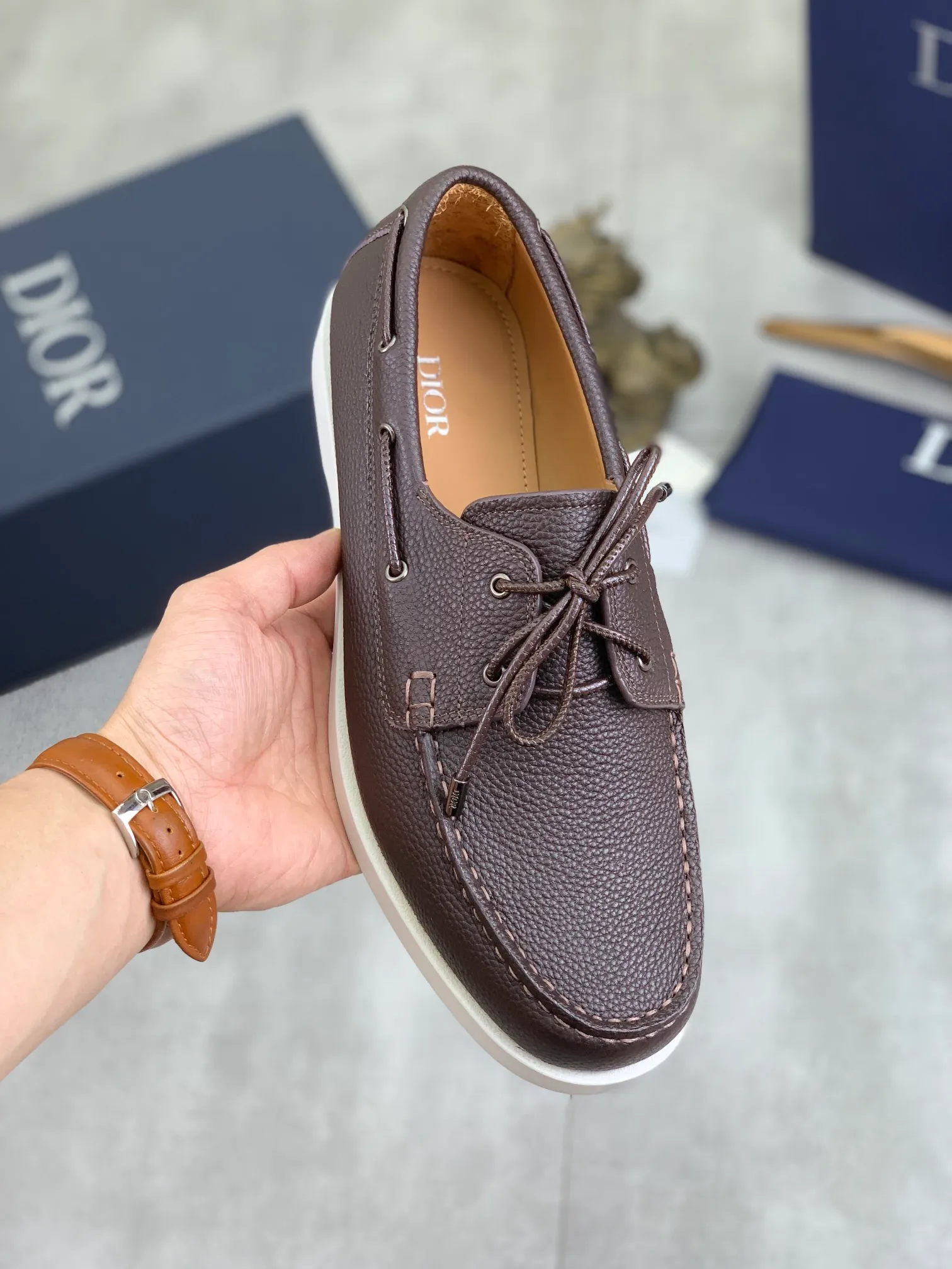 Men's shoes 💰P542 New 💰Higher version 💎💎💎Dior original 1:1 replica! Top Italian purchasing agent! Men's business casual leather shoes, original imported calfskin upper, ultimate texture, gentleman style, imported water-dyed cowhide inside, top-quality original Italian rubber outsole, first-class workmanship, top quality! Size: 39-44 (38 45 customized) 4️⃣ colors available